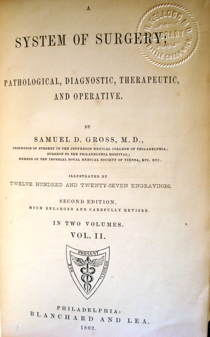 antique medical title page