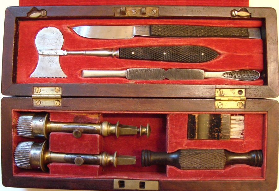 civil war trepanation set